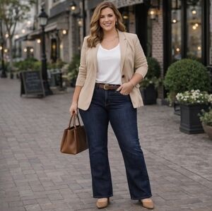 Lee Riders Dark Wash Bootcut Jeans Size 14 Modern Classic Everyday Fit Denim EUC